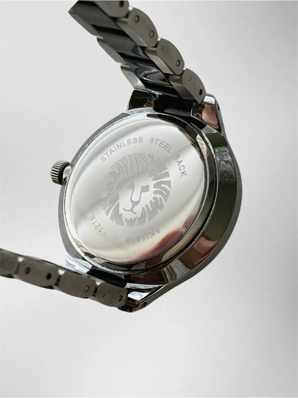 Anne Klein Black and Silver Crystal-Trim Women's Bracelet Watch